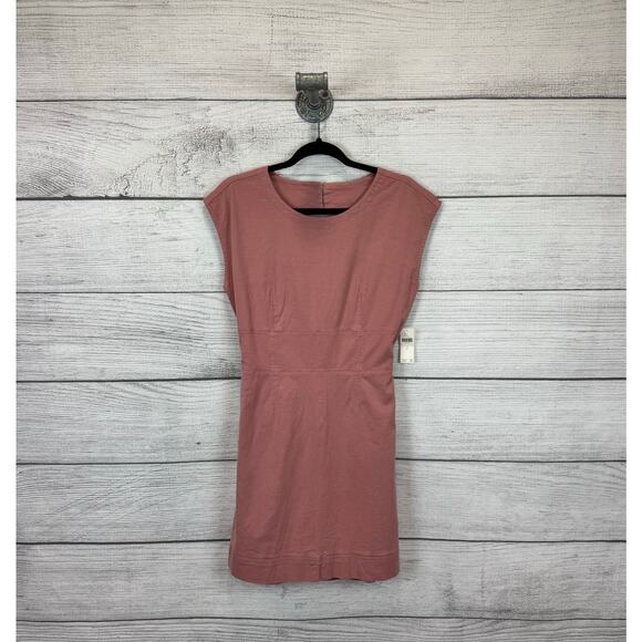 Anthropologie Women's Dusty Pink Sleeveless Open Tie Back Dress Size 8